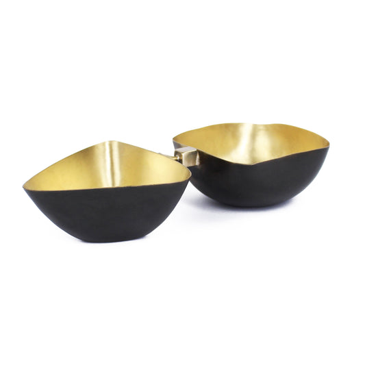 Square & Triangle Twin Bowl - Bobble Head